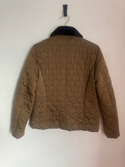 Authier Quilted Jacket with Fur Trim - 42