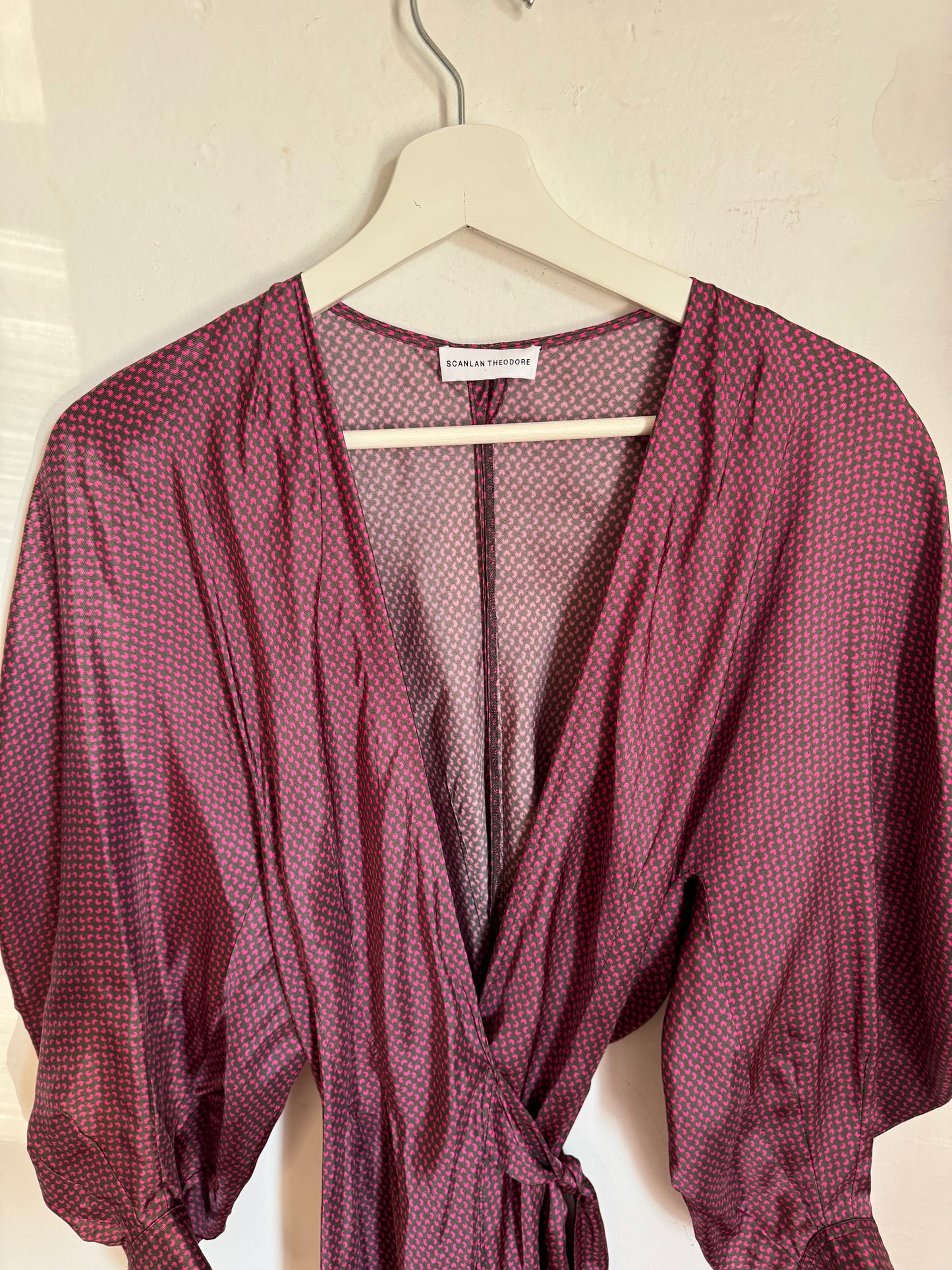Scanlan Theodore Print Twill Wrap Dress - Size SM (Brand New with Tags)
