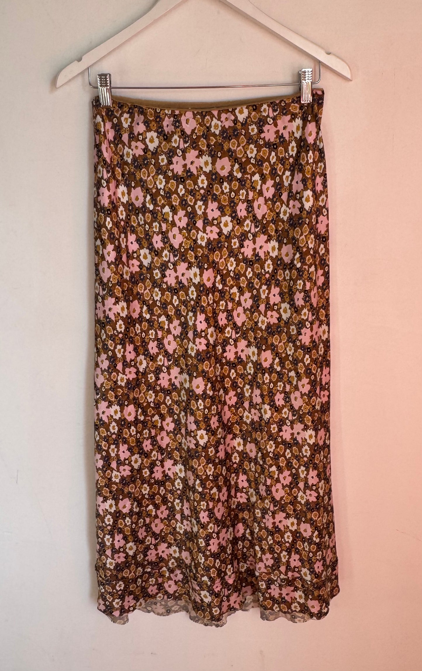 Lee Mathews Bella Silk Floral Skirt - Size 2