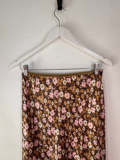 Lee Mathews Bella Silk Floral Skirt - Size 2