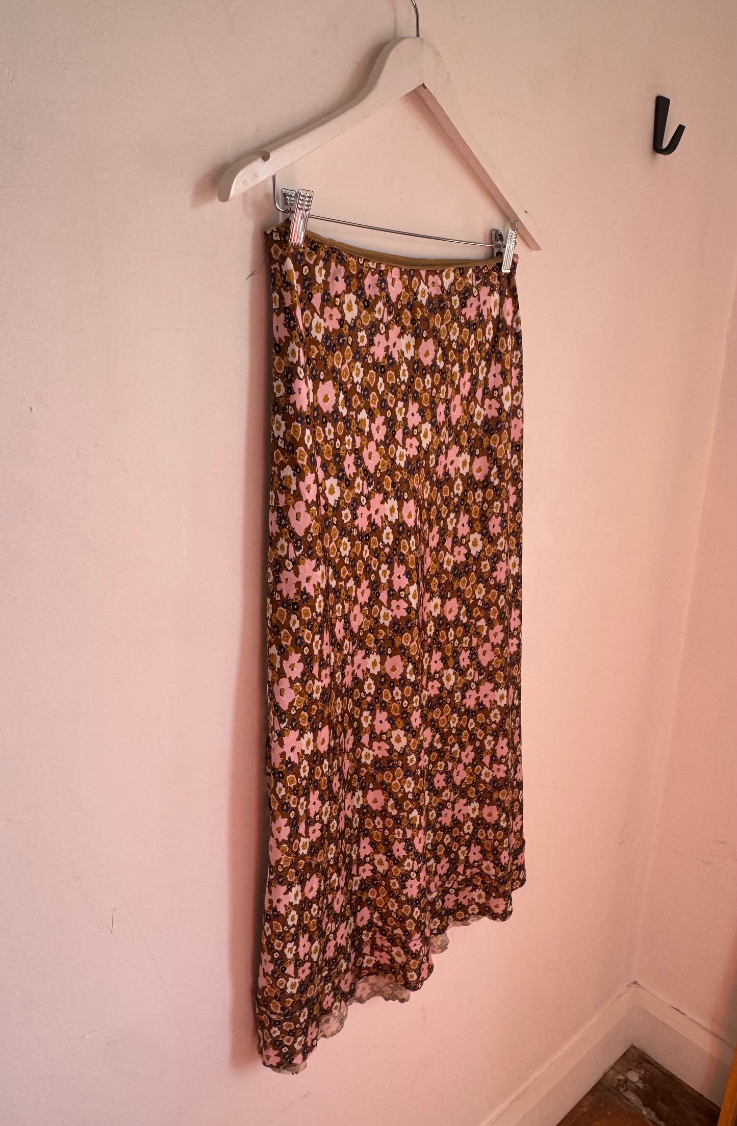 Lee Mathews Bella Silk Floral Skirt - Size 2