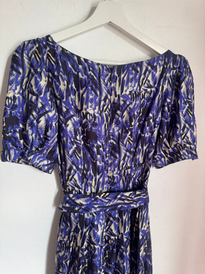 Collette Dinnigan 100% Silk Print Dress - Size S