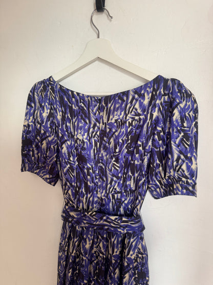 Collette Dinnigan 100% Silk Print Dress - Size S