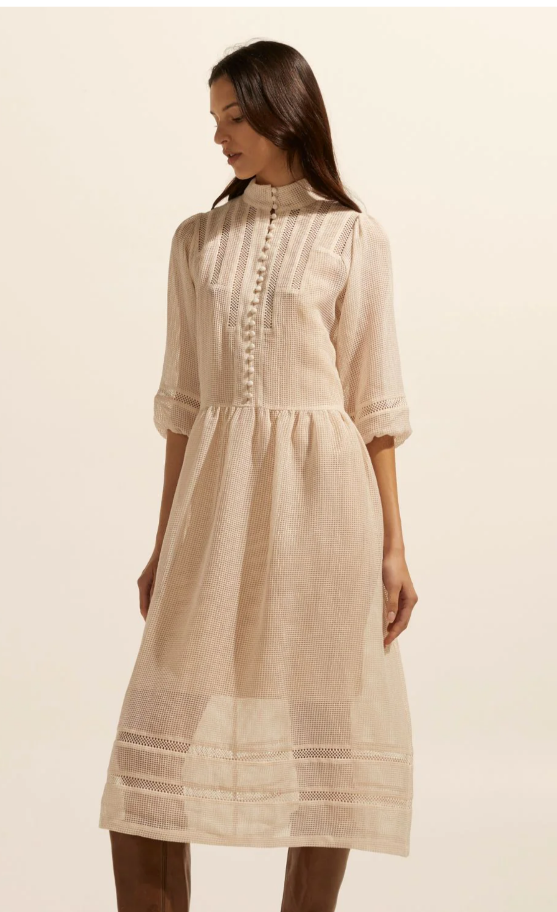 Zoe Kratzman Declare Ecru Dress - Size 2 (Brand New with Tags)