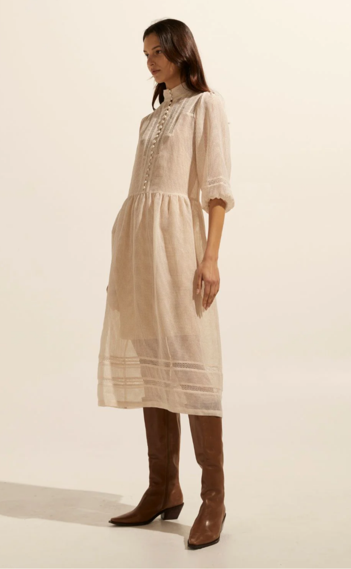 Zoe Kratzman Declare Ecru Dress - Size 2 (Brand New with Tags)