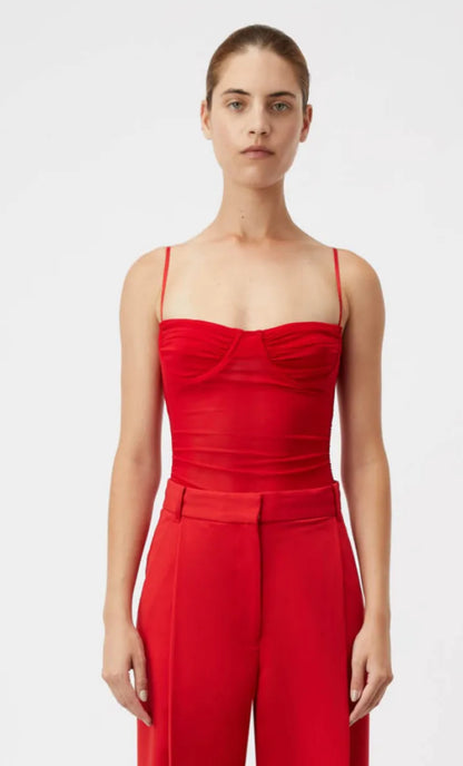 Camilla and Marc Majorelle Mesh Bodysuit - Size 8