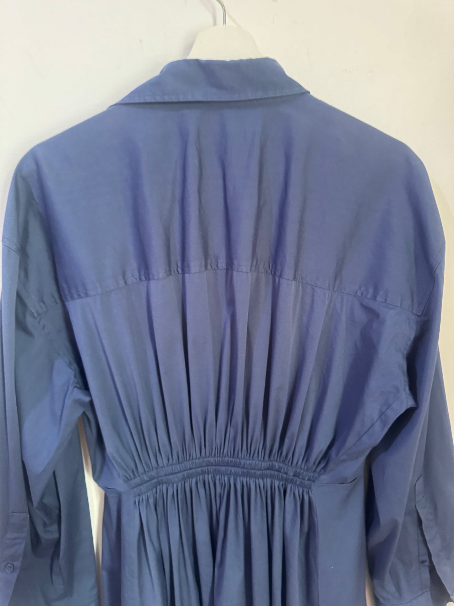 Scanlan Theodore Cotton Gathered Midi Dress - Size 12