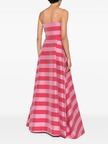 Bernadette Isa Striped Strapless Gown - Size 38