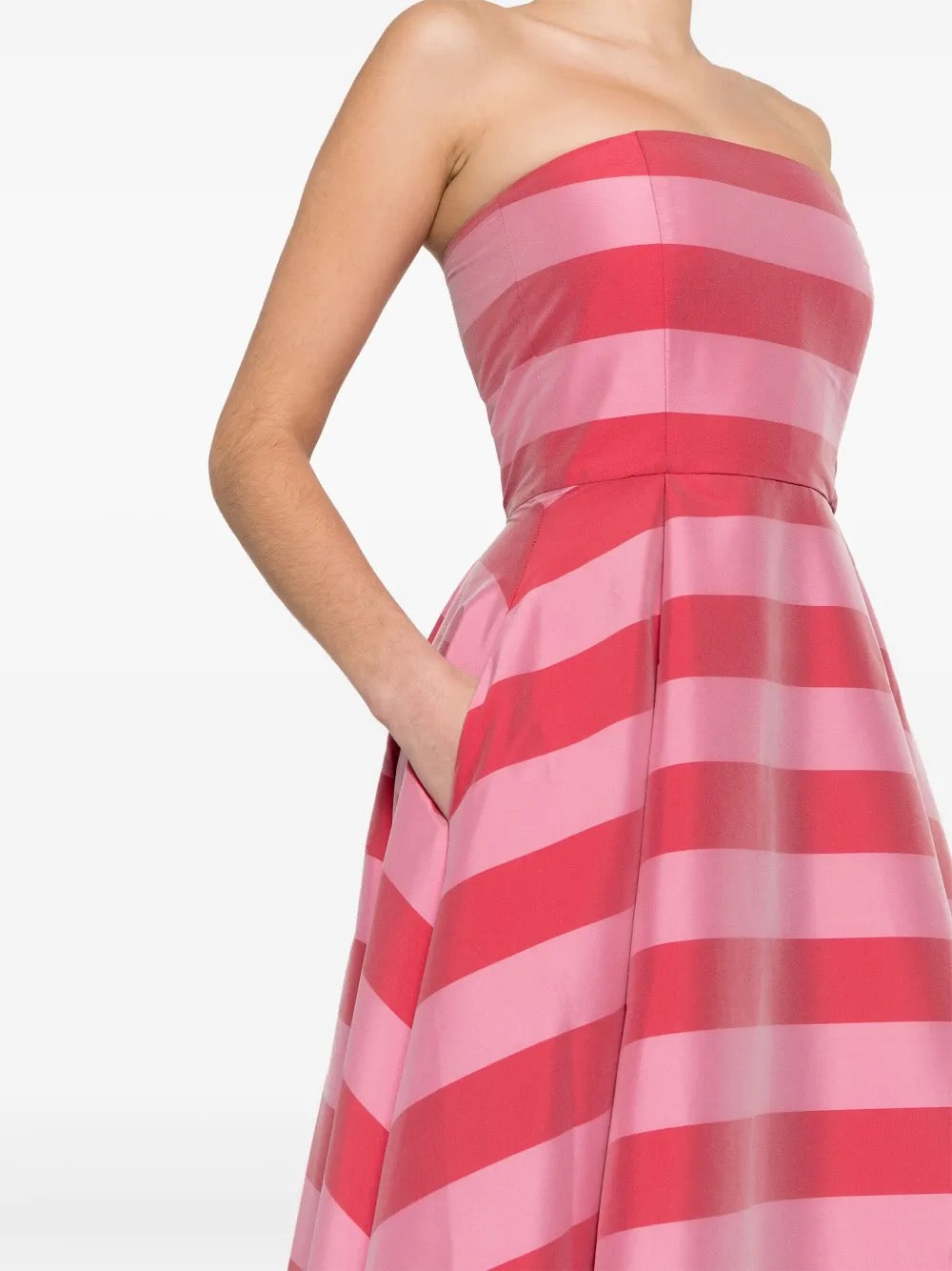 Bernadette Isa Striped Strapless Gown - Size 38