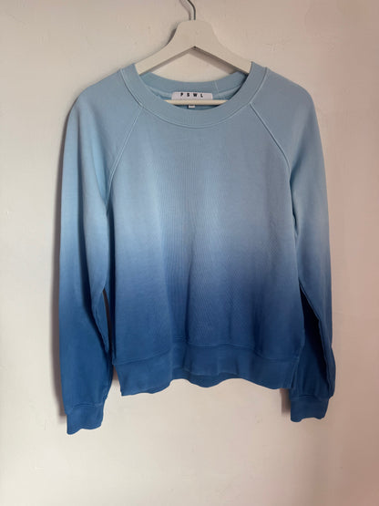 Proenza Schouler PSWL Ombre Shrunken Jersey Cotton Sweatshirt - Size M