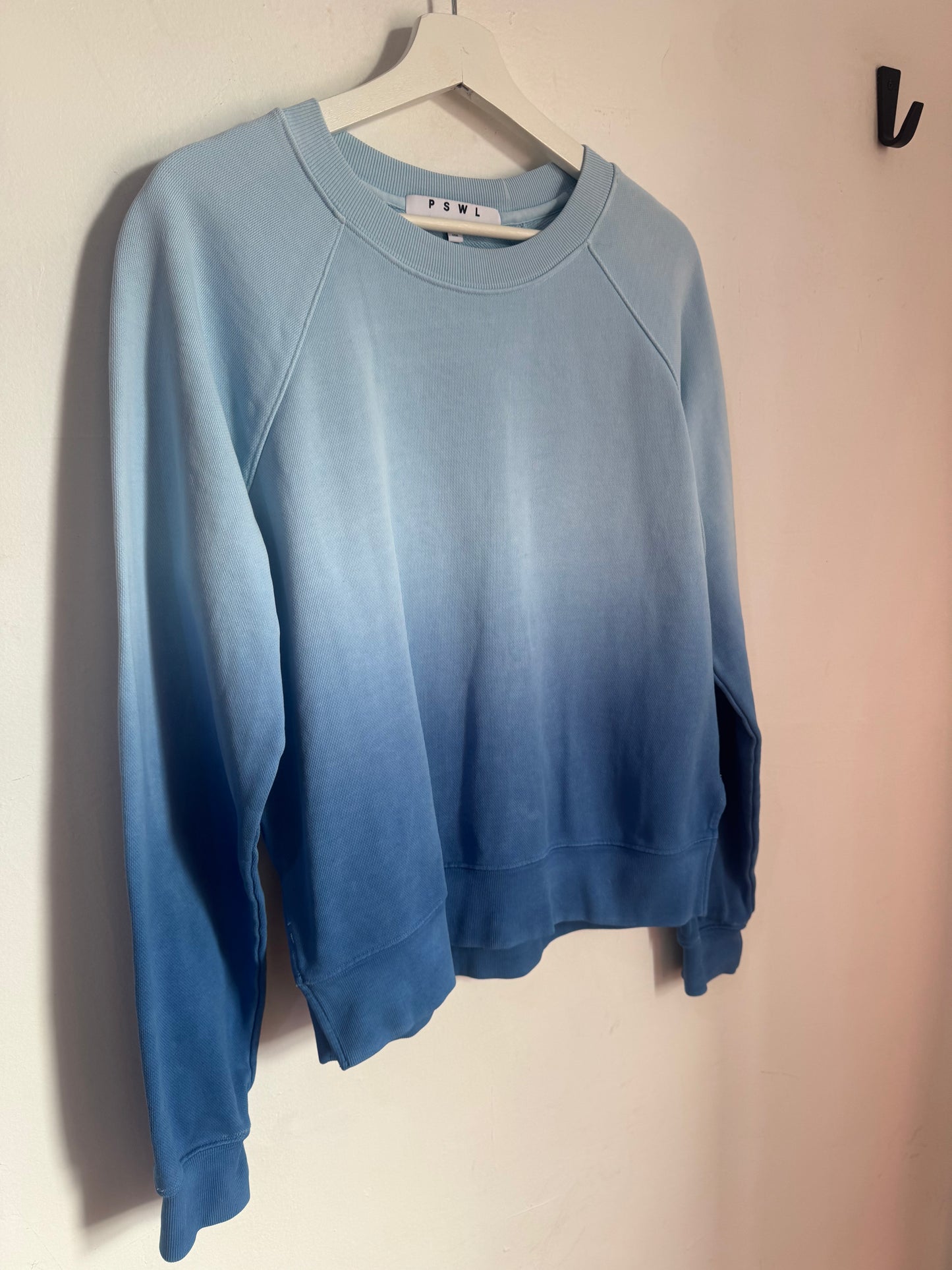 Proenza Schouler PSWL Ombre Shrunken Jersey Cotton Sweatshirt - Size M