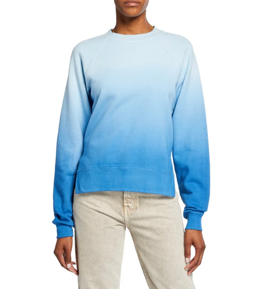 Proenza Schouler PSWL Ombre Shrunken Jersey Cotton Sweatshirt - Size M