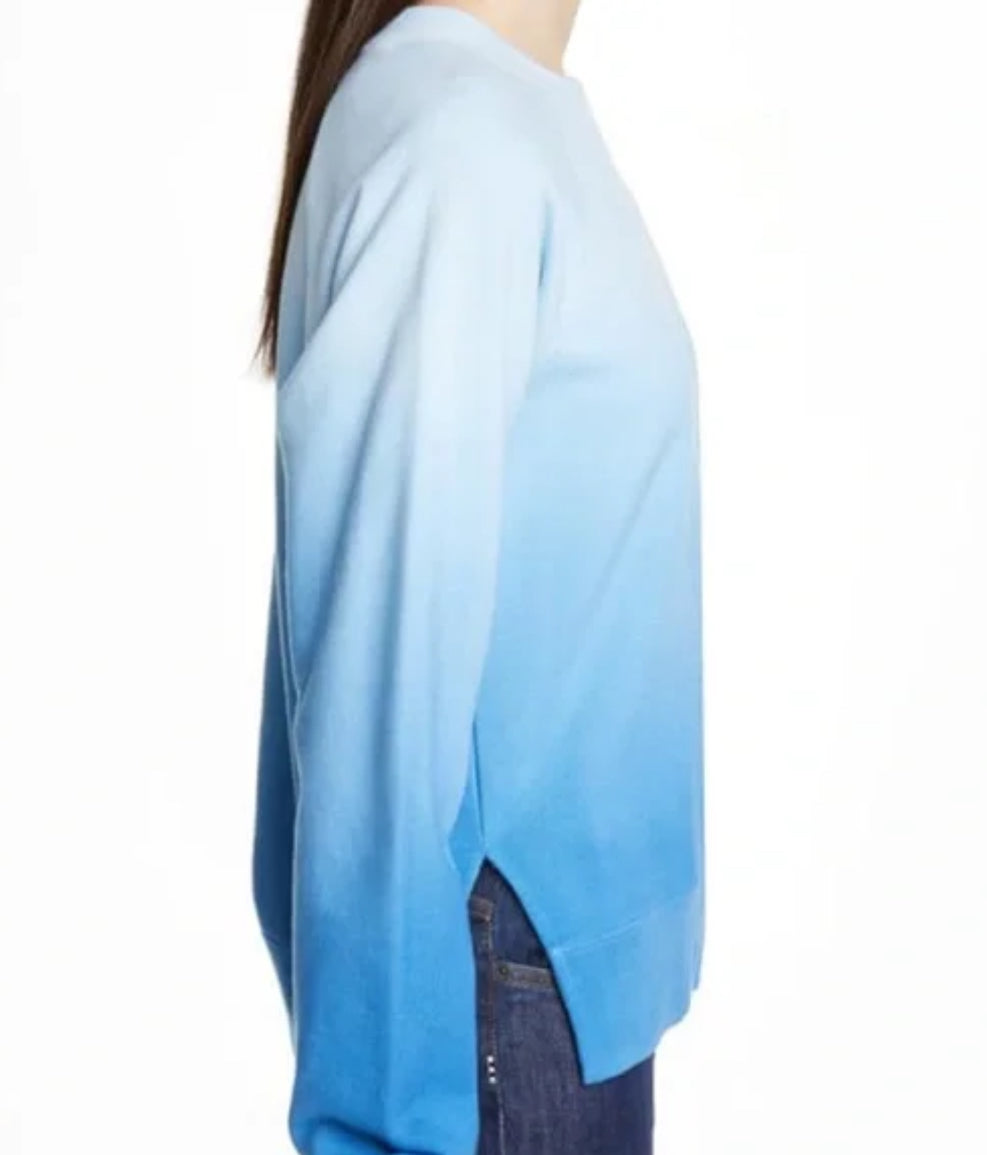 Proenza Schouler PSWL Ombre Shrunken Jersey Cotton Sweatshirt - Size M