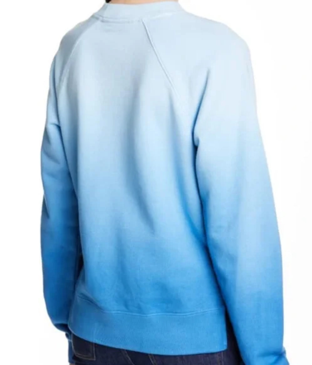 Proenza Schouler PSWL Ombre Shrunken Jersey Cotton Sweatshirt - Size M