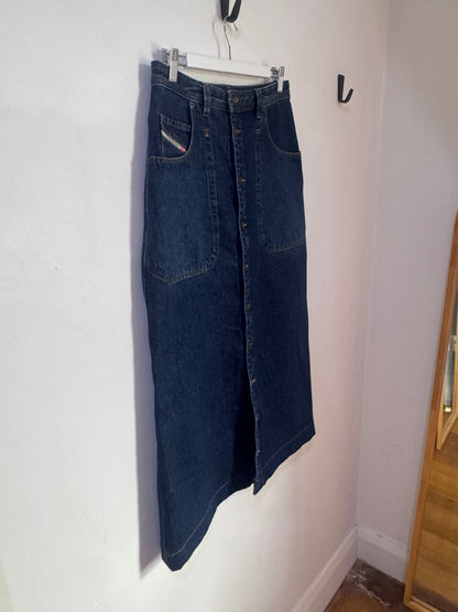 Diesel De-Albus-L A-Line Long Skirt - Size 29