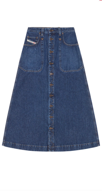Diesel De-Albus-L A-Line Long Skirt - Size 29