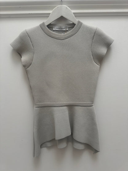 Scanlan Theodore Crepe Knit Peplum Top - Size S