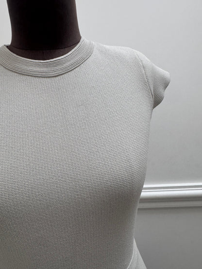 Scanlan Theodore Crepe Knit Peplum Top - Size S
