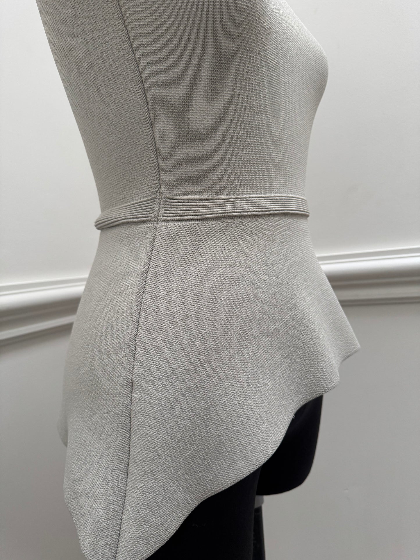 Scanlan Theodore Crepe Knit Peplum Top - Size S