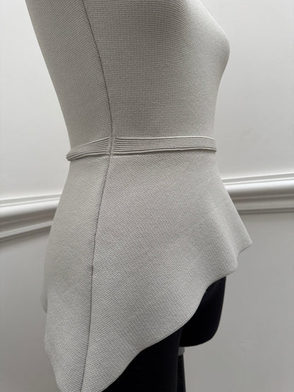 Scanlan Theodore Crepe Knit Peplum Top - Size S