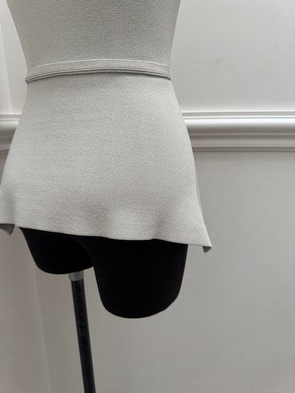 Scanlan Theodore Crepe Knit Peplum Top - Size S