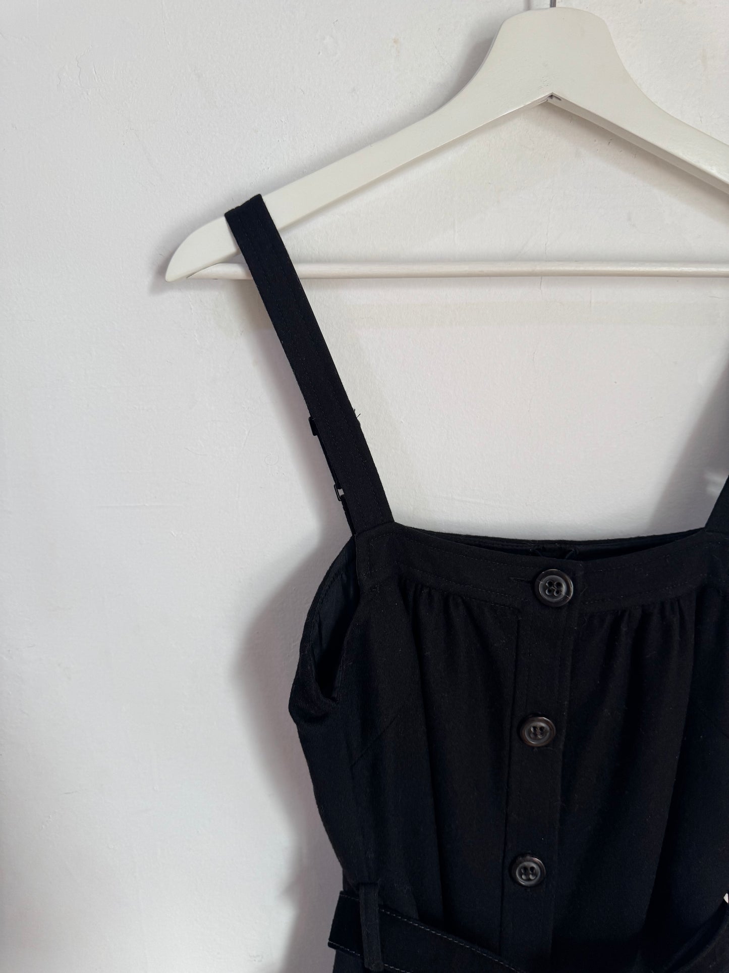 Scanlan Theodore Wool & Cashmere Pinafore Dress with Belt - Size 10