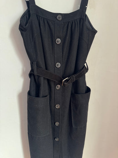 Scanlan Theodore Wool & Cashmere Pinafore Dress with Belt - Size 10