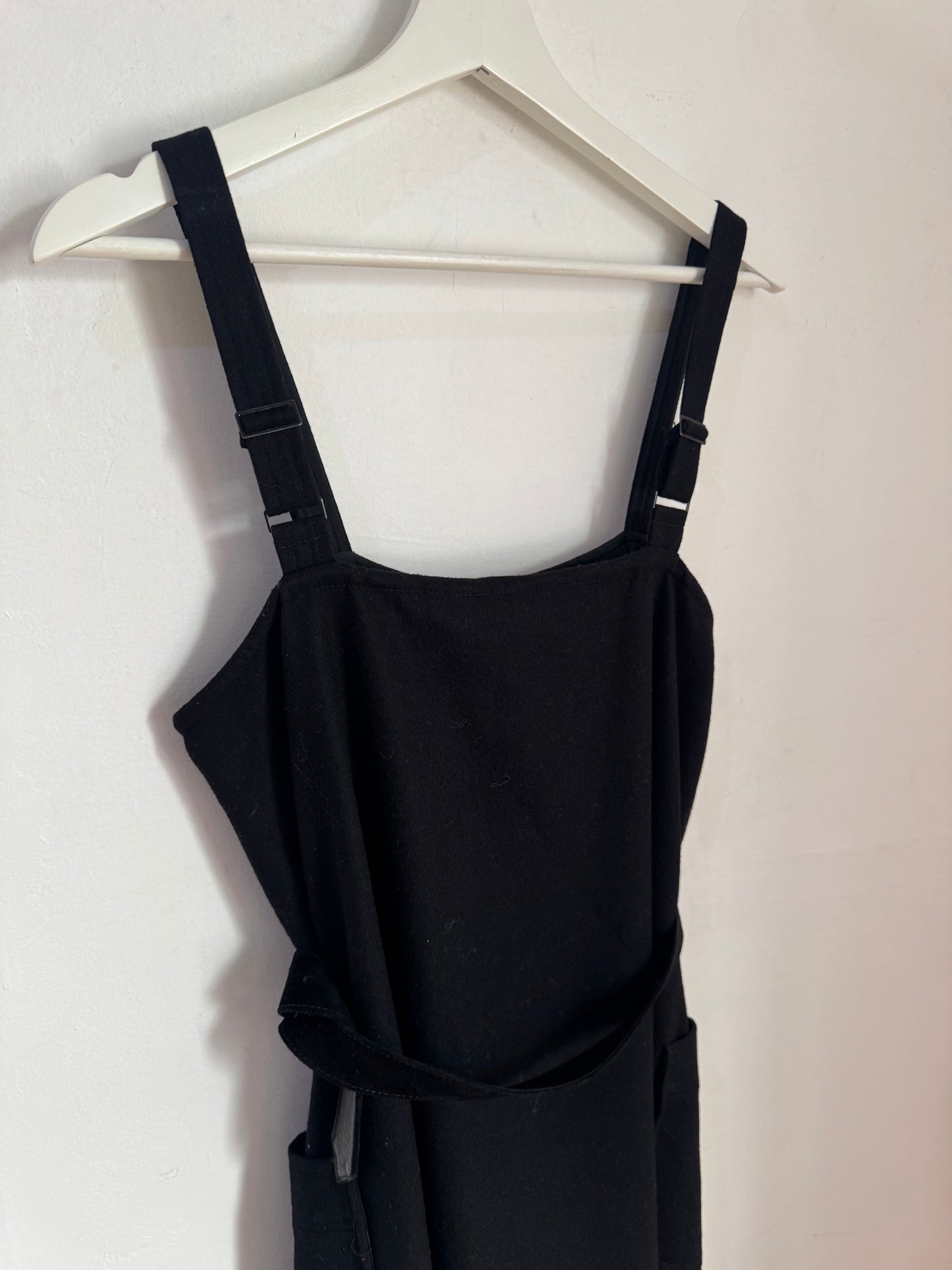 Scanlan Theodore Wool & Cashmere Pinafore Dress with Belt - Size 10