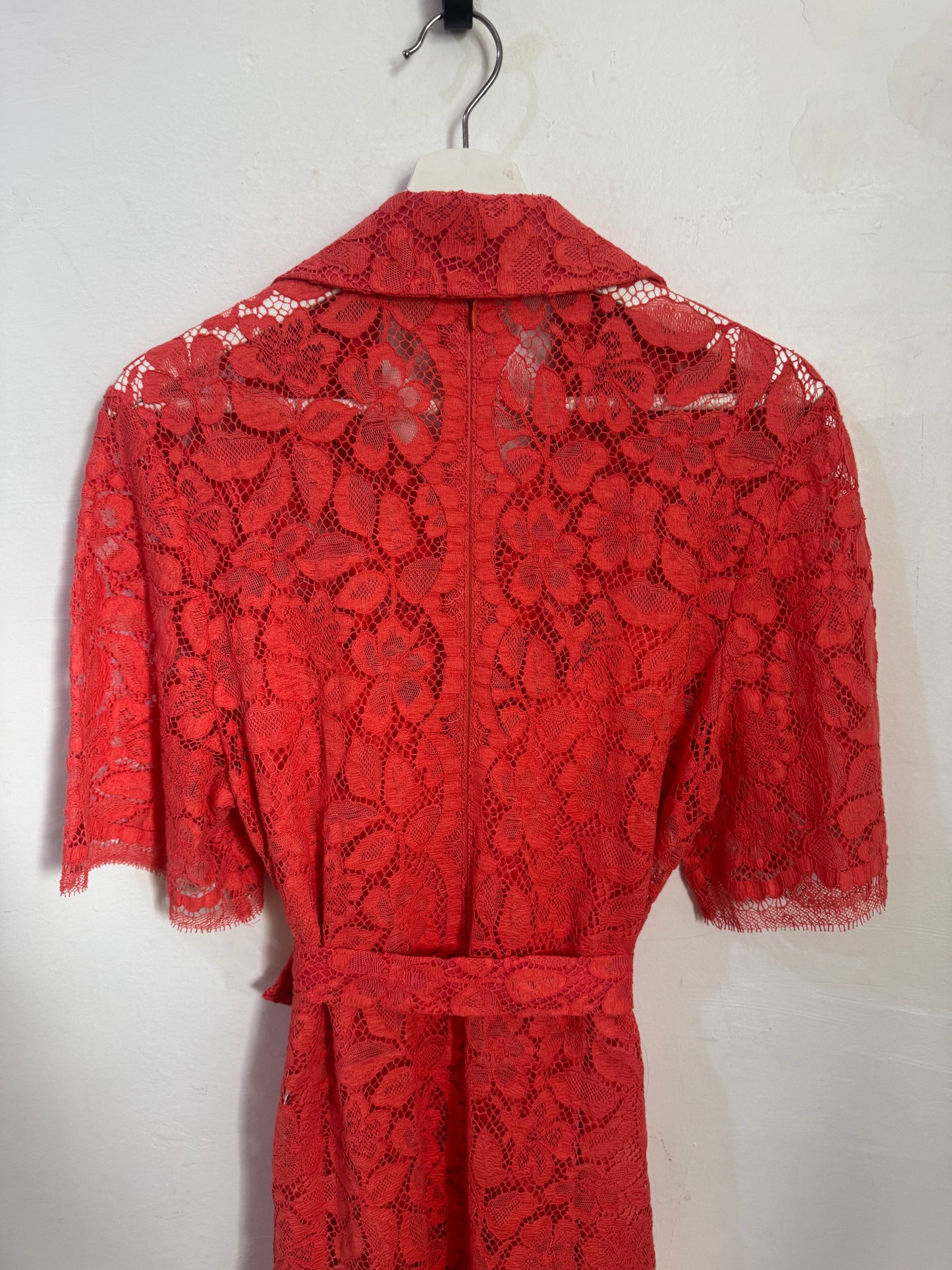 Scanlan Theodore French Lace Dress with Slip - Size 12
