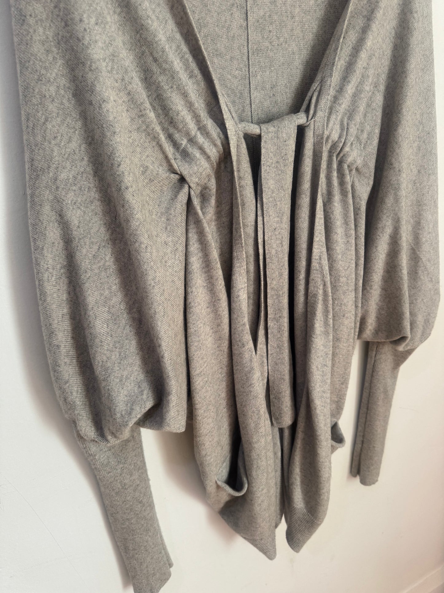 Scanlan Theodore Grey Silk Cashmere  Cardigan - One Size