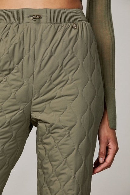 Patrizia Pepe Khaki Quilted Pant - Size 42