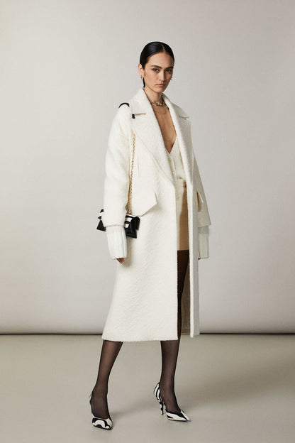 Patrizia Pepe Italian Frost Coat - Size 40 (Brand New)