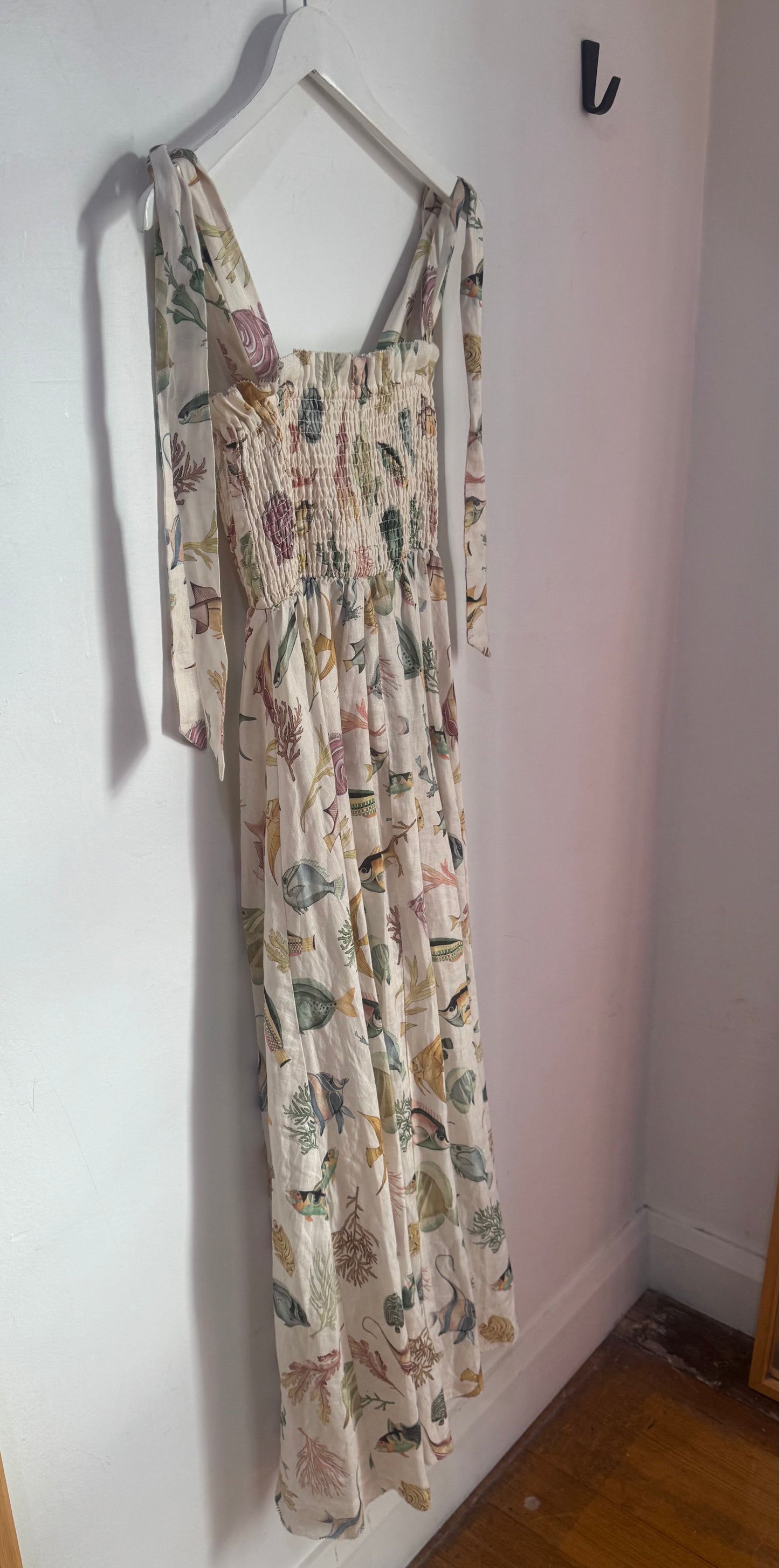 Alemais Wanda Linen Midi Dress - Size S