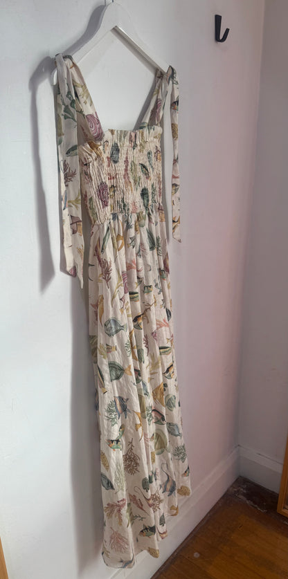 Alemais Wanda Linen Midi Dress - Size S