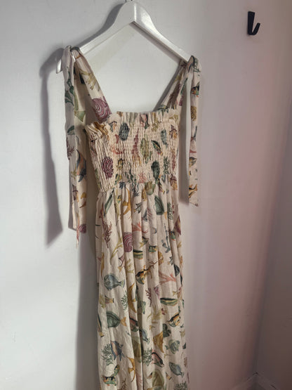 Alemais Wanda Linen Midi Dress - Size S