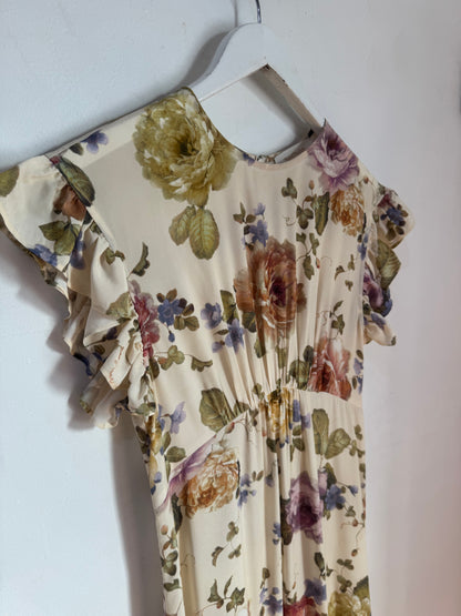 Zimmermann Ruffled Floral Midi Dress - Size 0