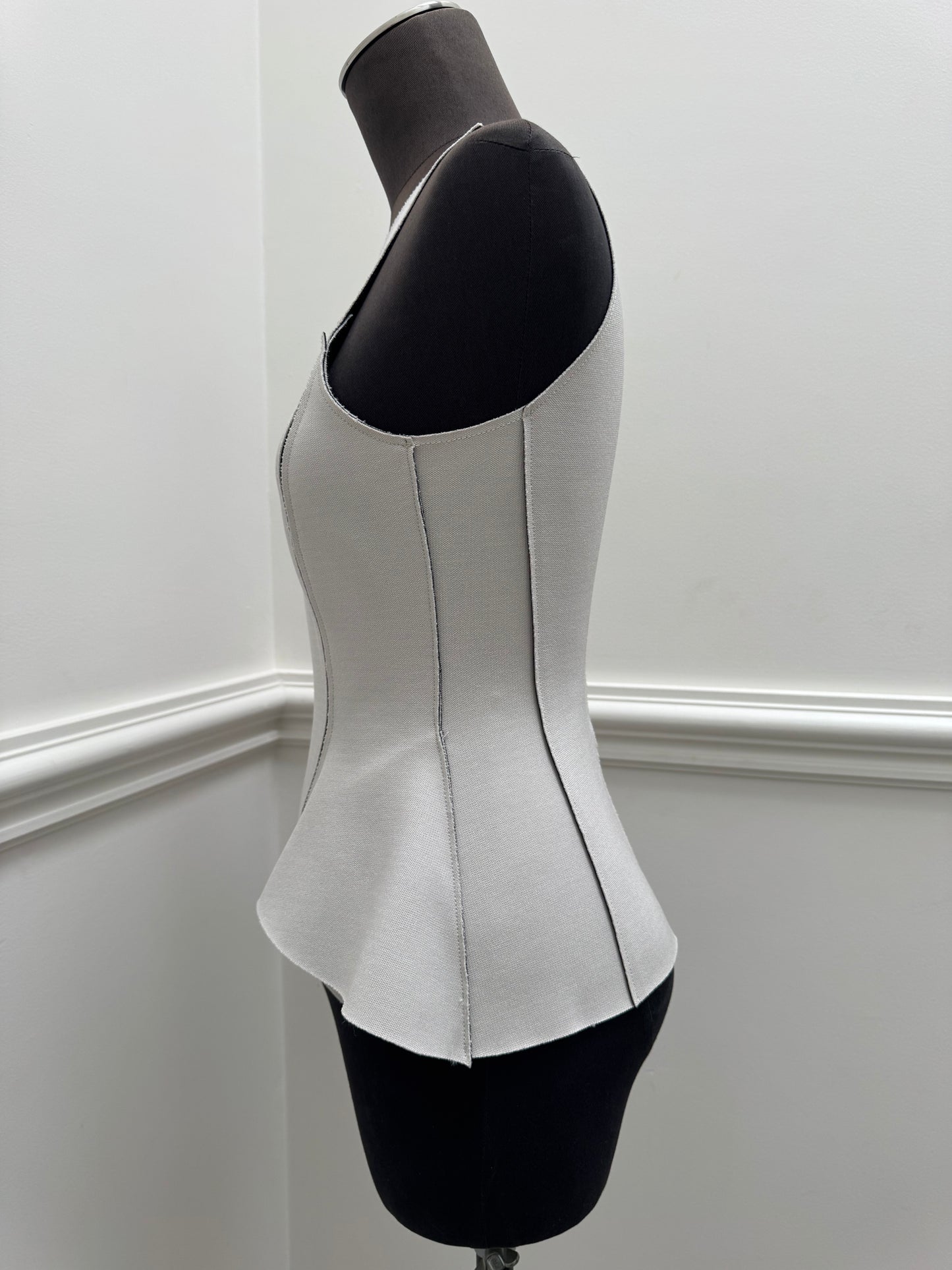 Scanlan Theodore Peplum Beige Tank - Size 8