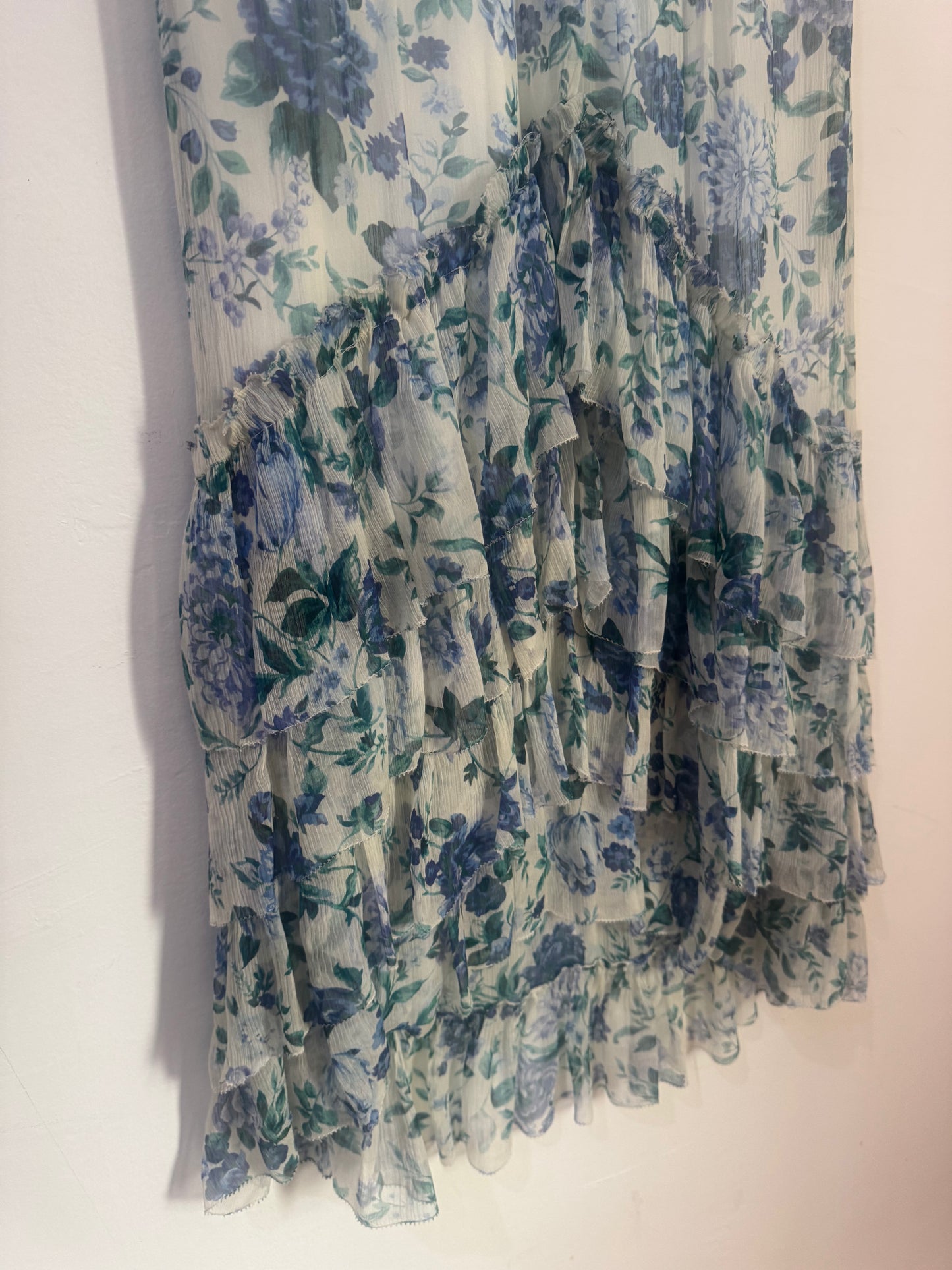 Zimmermann Moncur Chevron Silk Maxi Skirt - Size 1