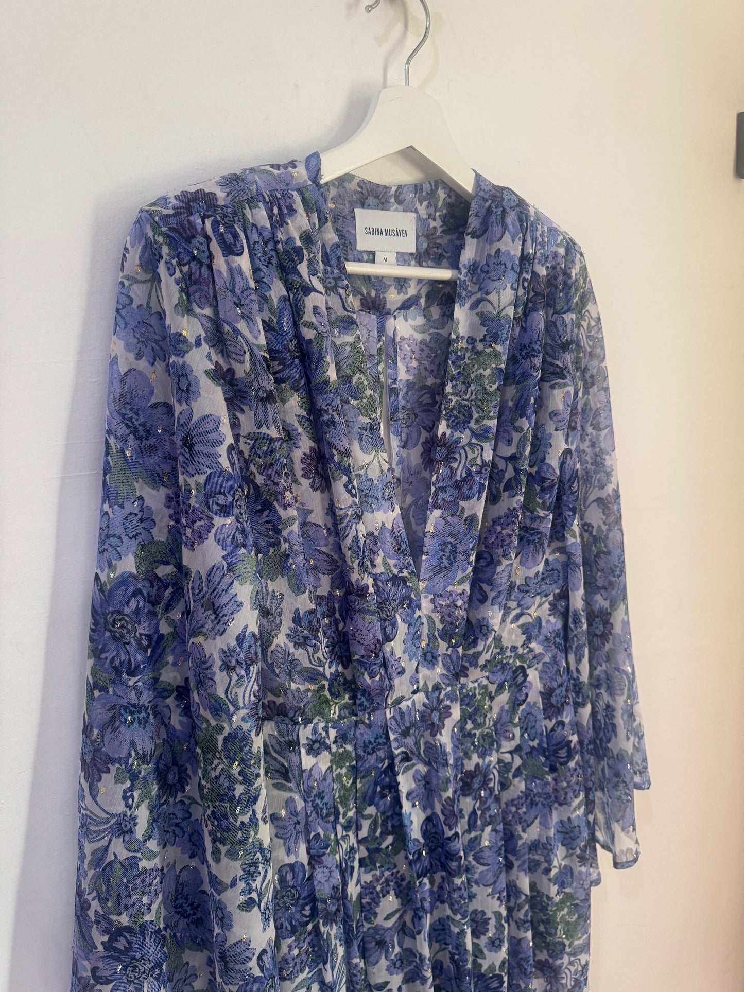 Sabina Musavey Floral Midi Dress - Size M
