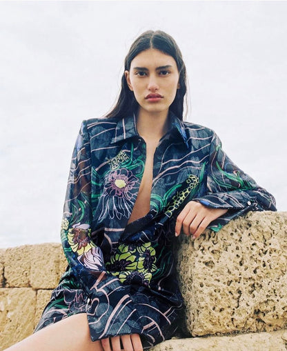 Sabina Musayev Abbey Shirtdress - Size S (Brand New with Tags)