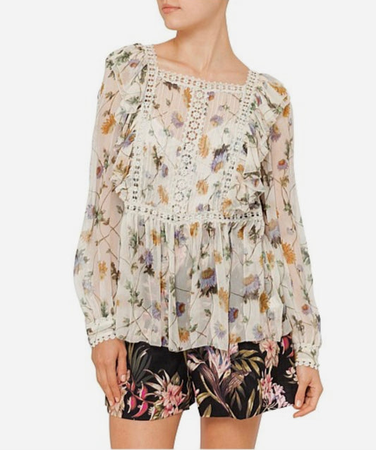 Zimmermann Rife Dandelion Silk Blouse - Size 1