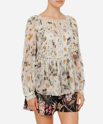 Zimmermann Rife Dandelion Silk Blouse - Size 1