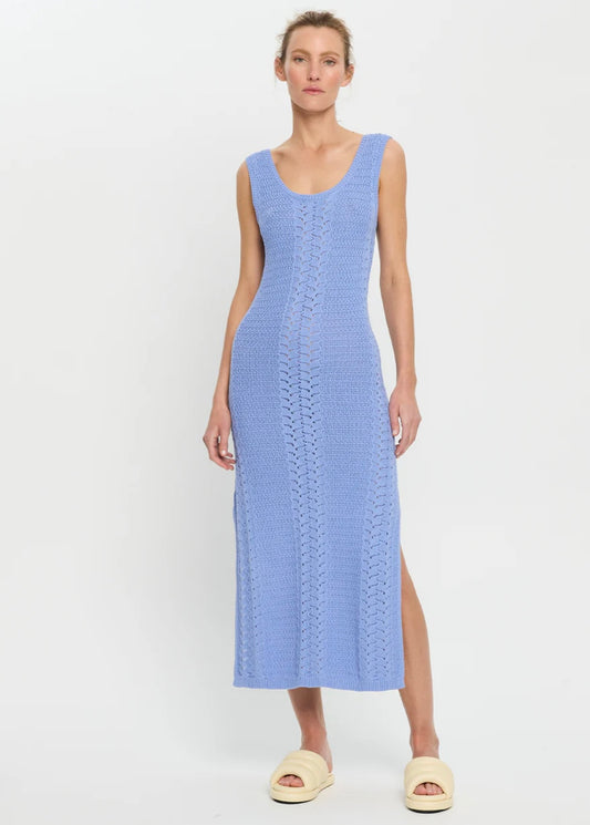 Kivari Bella Crochet Midi Dress - Size 8