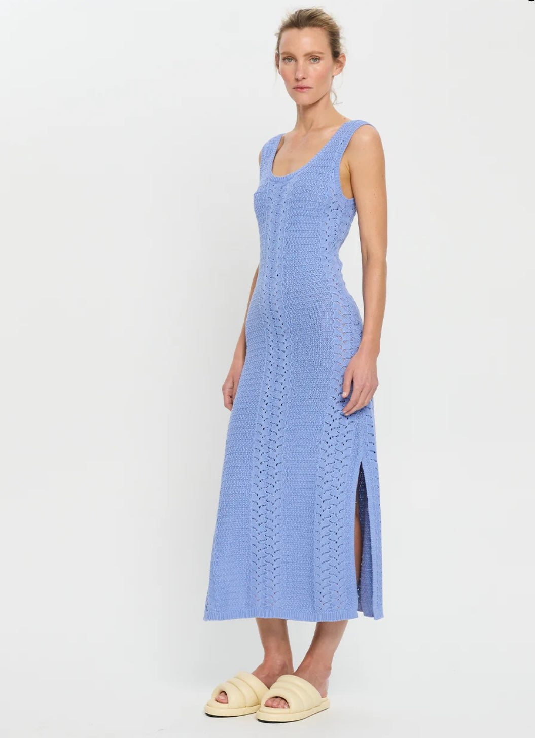 Kivari Bella Crochet Midi Dress - Size 8