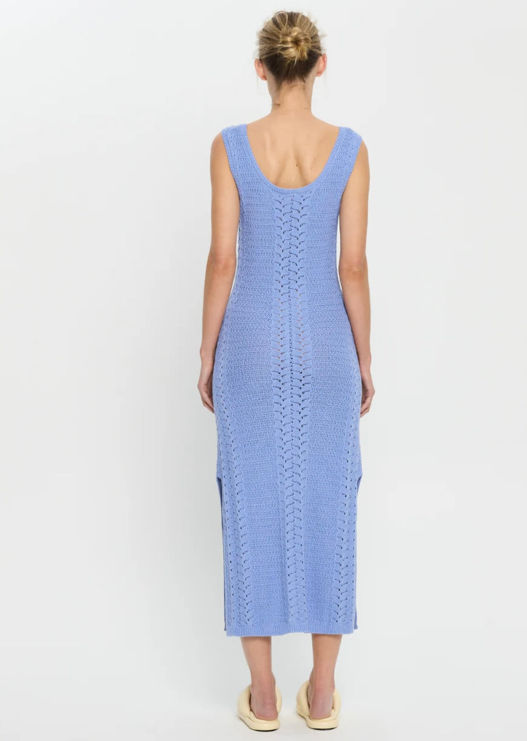 Kivari Bella Crochet Midi Dress - Size 8