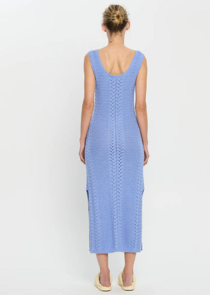 Kivari Bella Crochet Midi Dress - Size 8