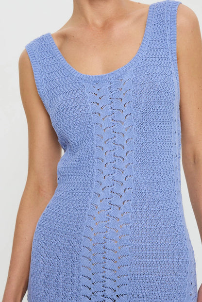 Kivari Bella Crochet Midi Dress - Size 8