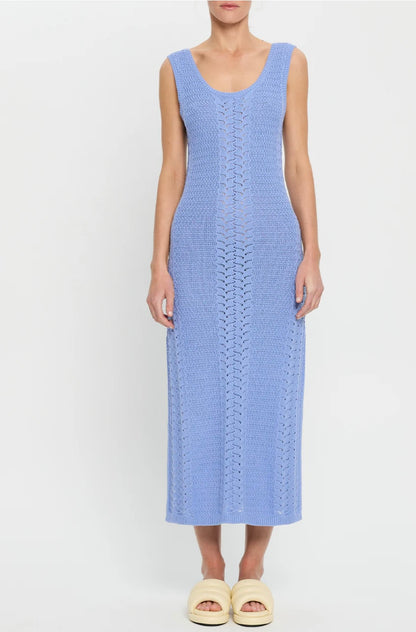 Kivari Bella Crochet Midi Dress - Size 8