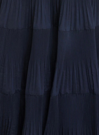 Zimmermann Navy Pleated Midi Dress - Size 1