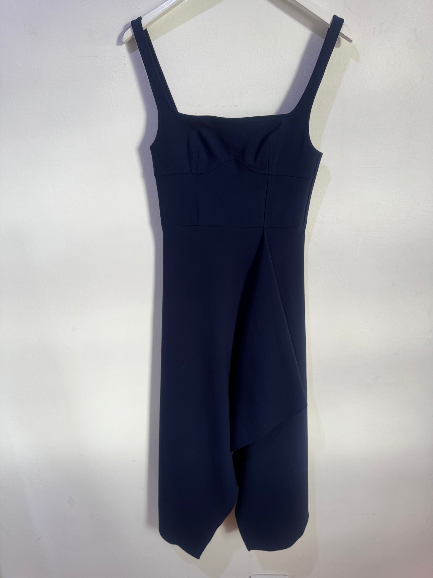 Dion Lee Navy Bustier Midi Dress - Size 8